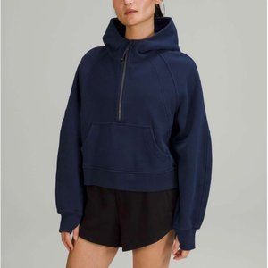 NWT Lululemon Oversized Scuba Half Zip Hoodie Night Sea Size M/L
